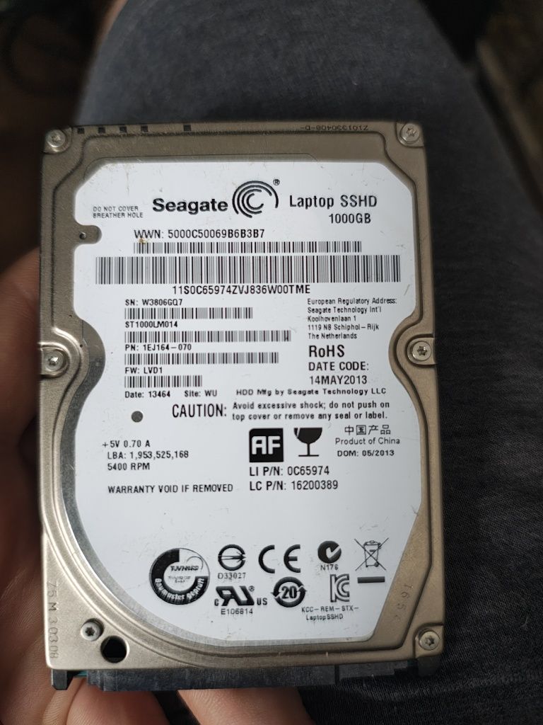 Dysk hybrydowy ssd 1000gb 1tb Seagate