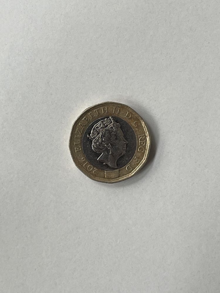 Moeda para colecionadores one pound Elizabeth II D Greg . F D 2016