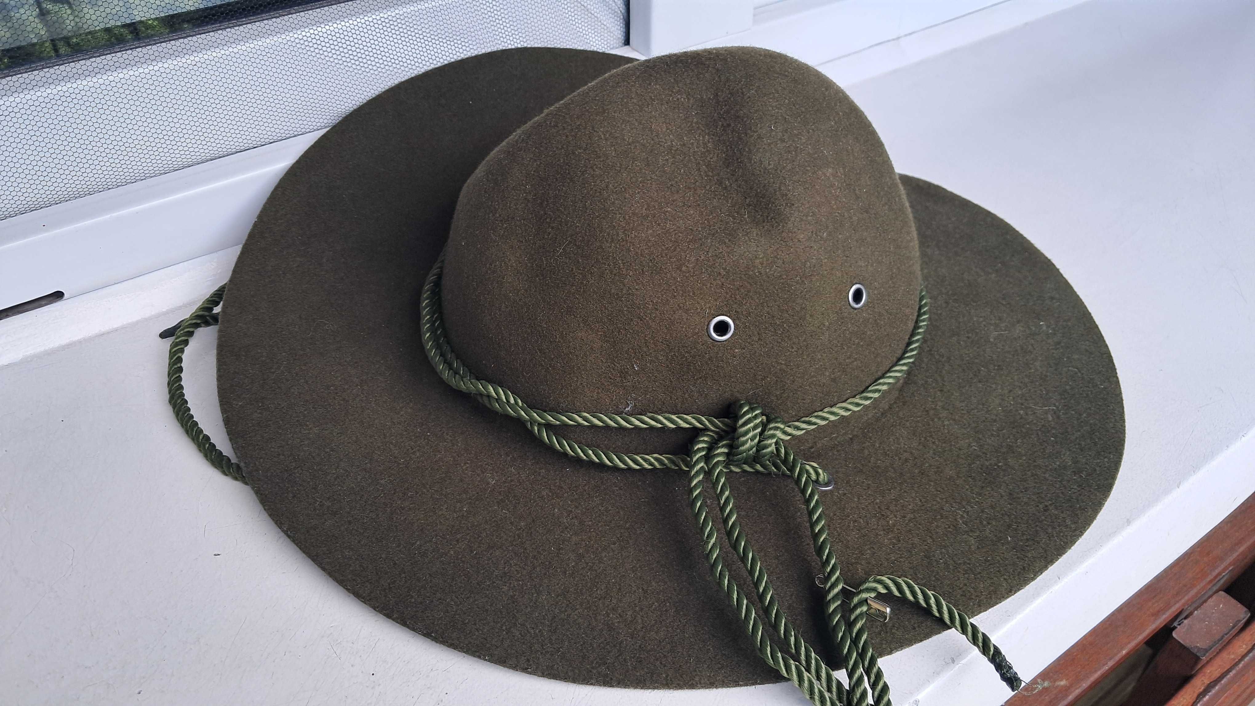Kapelusz harcerski khaki średnica 18 cm