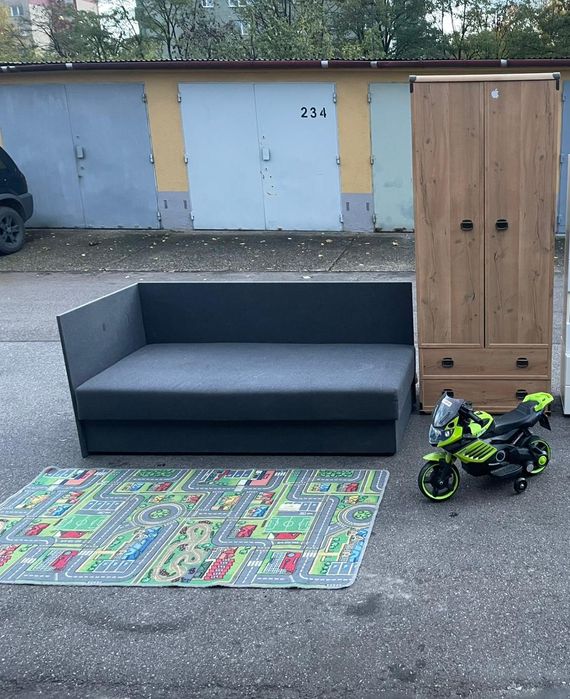 Tapczan, Dywan , Motorek na aku, biurka młodzieżowe, fotel gemingowy