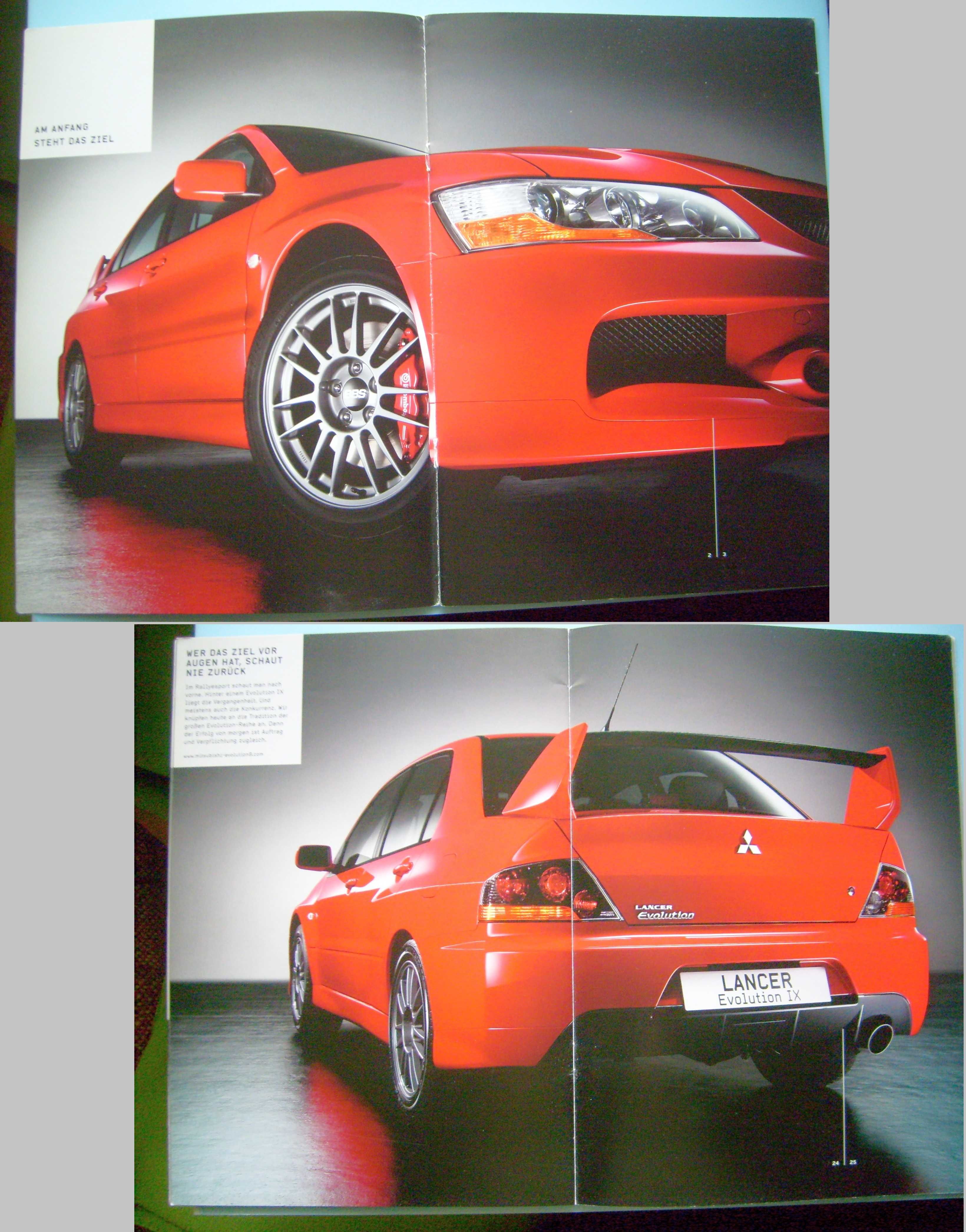 MITSUBISHI LANCER EVOLUTION Mk9 2006 / prospekt 32 strony DE