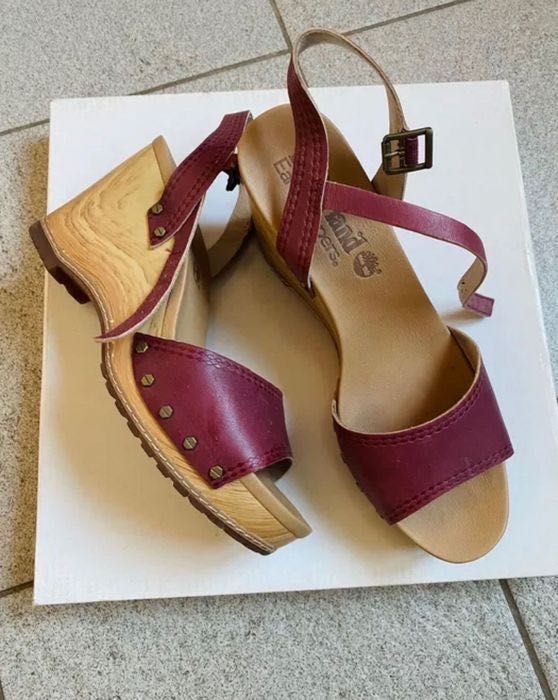 Яскраві, літні, кольору фуксія босоніжки TM Timberland на р 38