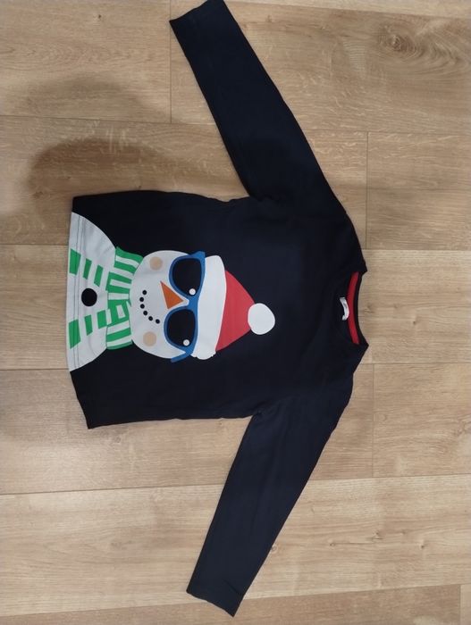 Bluzka koszulka świąteczna z bałwankiem