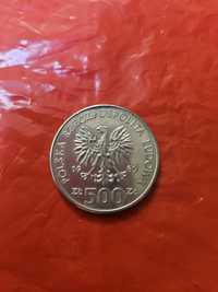 Moneta 500 zł z 1989 roku.