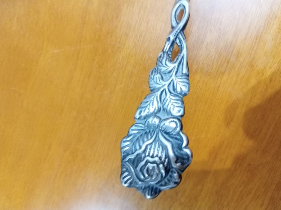 Espátula ..Talher alpaca antiga