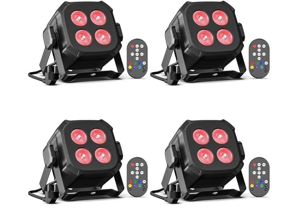 RGB Focos par LED 80 W (conjuntos de 2 ou 4 luzes)