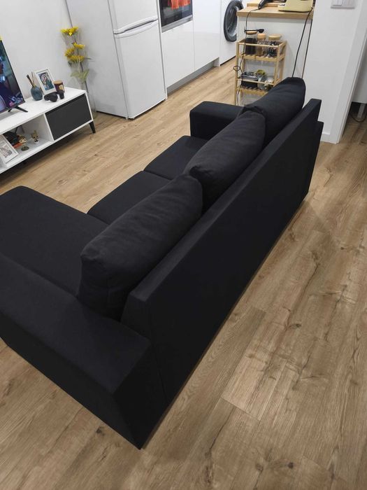 Sofá com Chaise Loungue Reversível