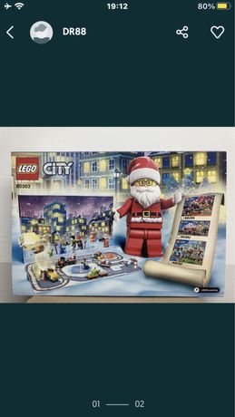 Lego City kalendarz adwentowy 60303 nowy! Mikołaj prezent