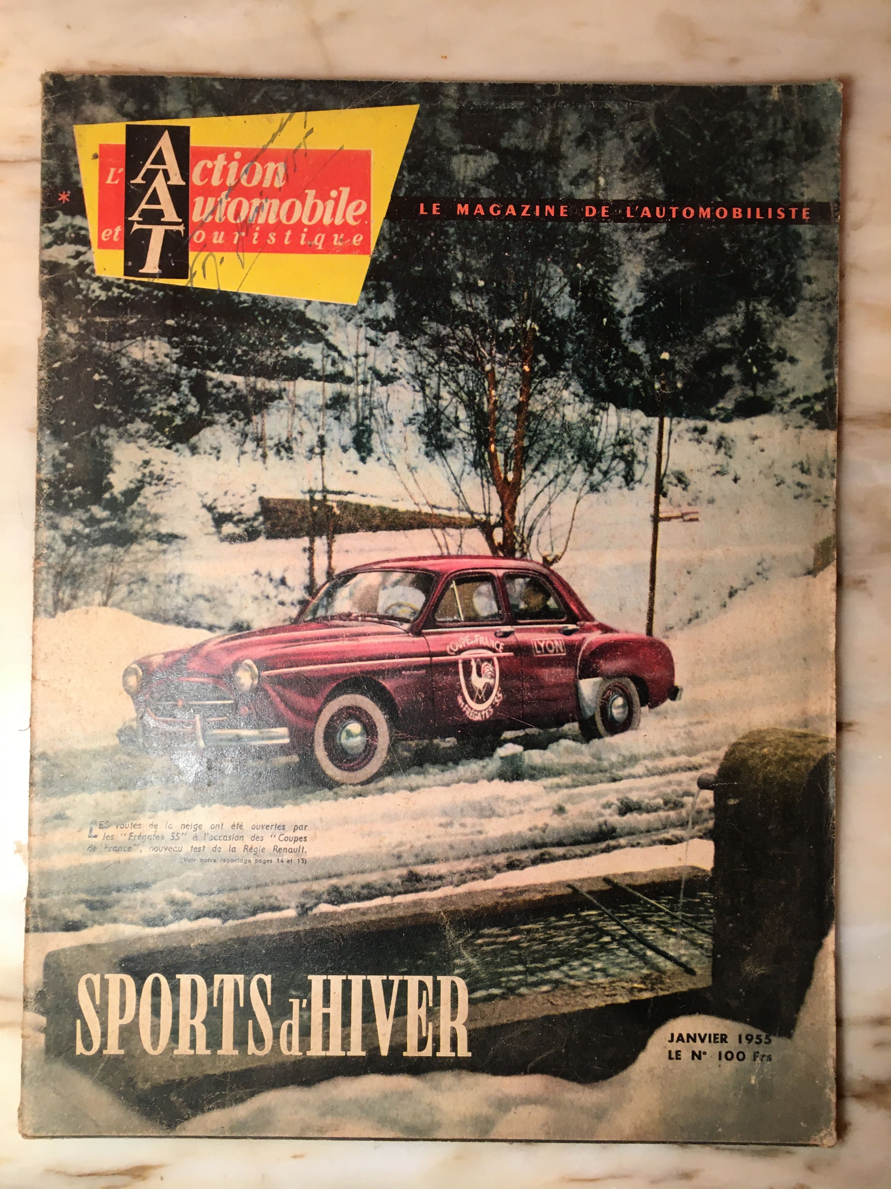 ACTION  AUTOMOBILE et Touristique - anos 50 - 6 revistas