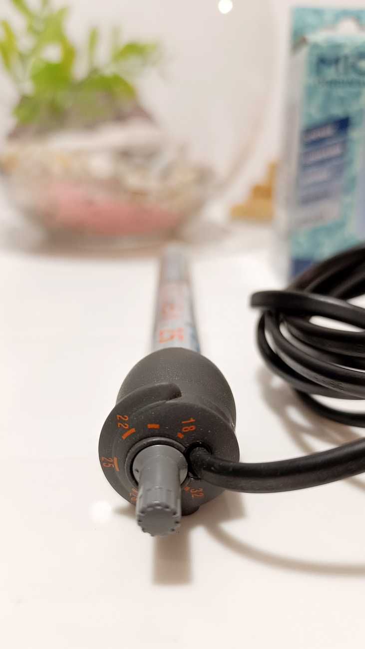 Aquário de Vidro Redondo (Globo) + Aquecedor + Filtro + Decorações
