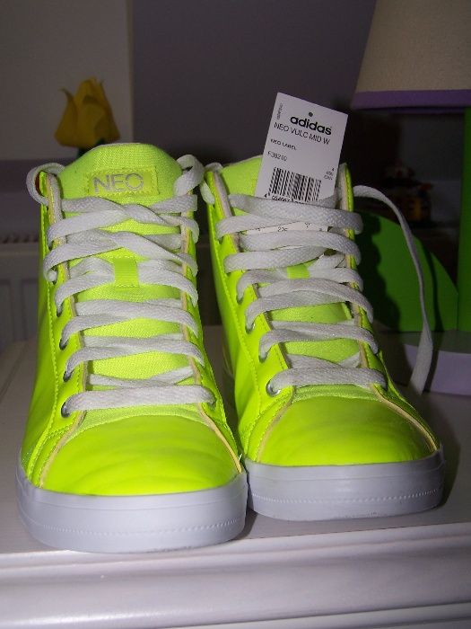 ADIDAS NEO- neonowe adidasy, trampki limitowana edycja - 35