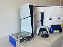 PlayStation 5 midia fisica + 2 Controles + 5 Jogos