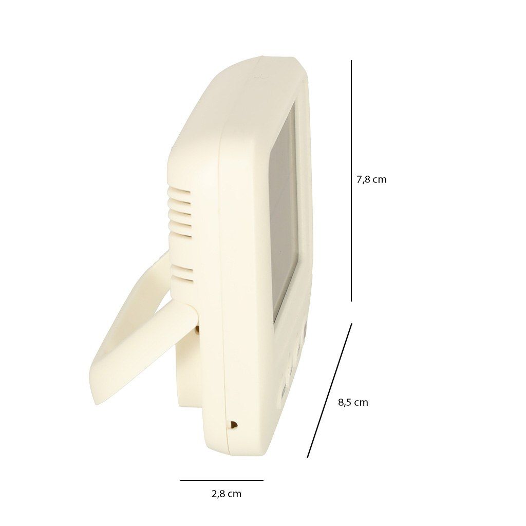 Higrometr zegar termometr pokojowy wilgotnościomierz LCD