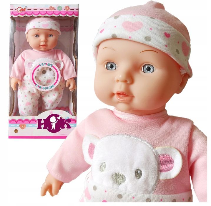 Lalka Bobas Jak Żywa Duża Miękka Interaktywna Mówi Ubranka Pudełko Pre