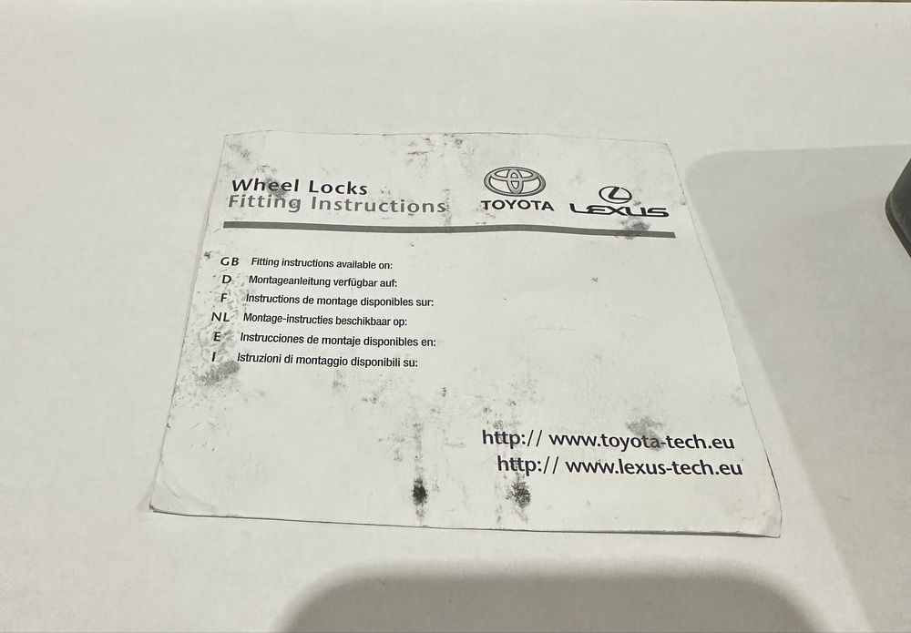 Секретні гайки toyota