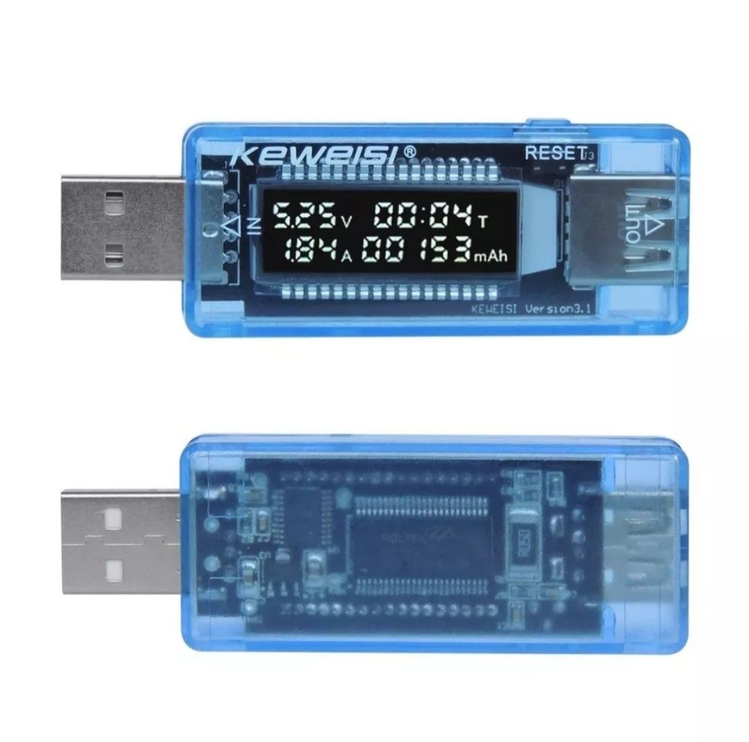 USB Тестер Keweisi KWS-V20 - вольтметр, амперметр, измеритель ёмкости