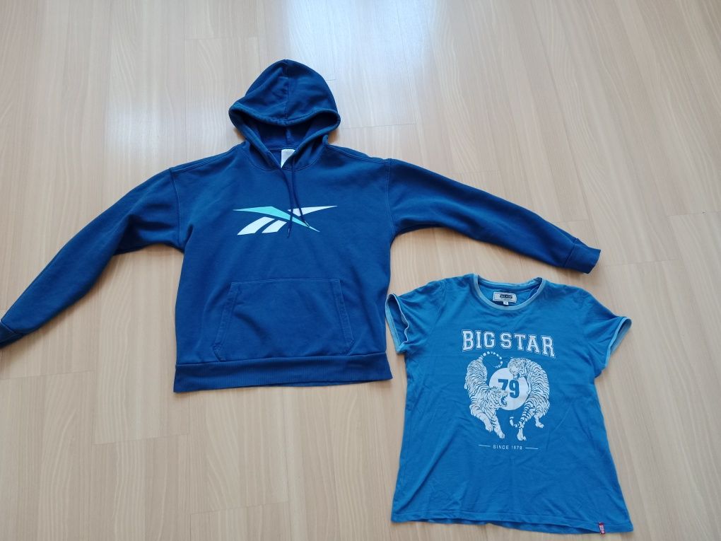 Bluza Reebok S plus koszulka Big Star M damska