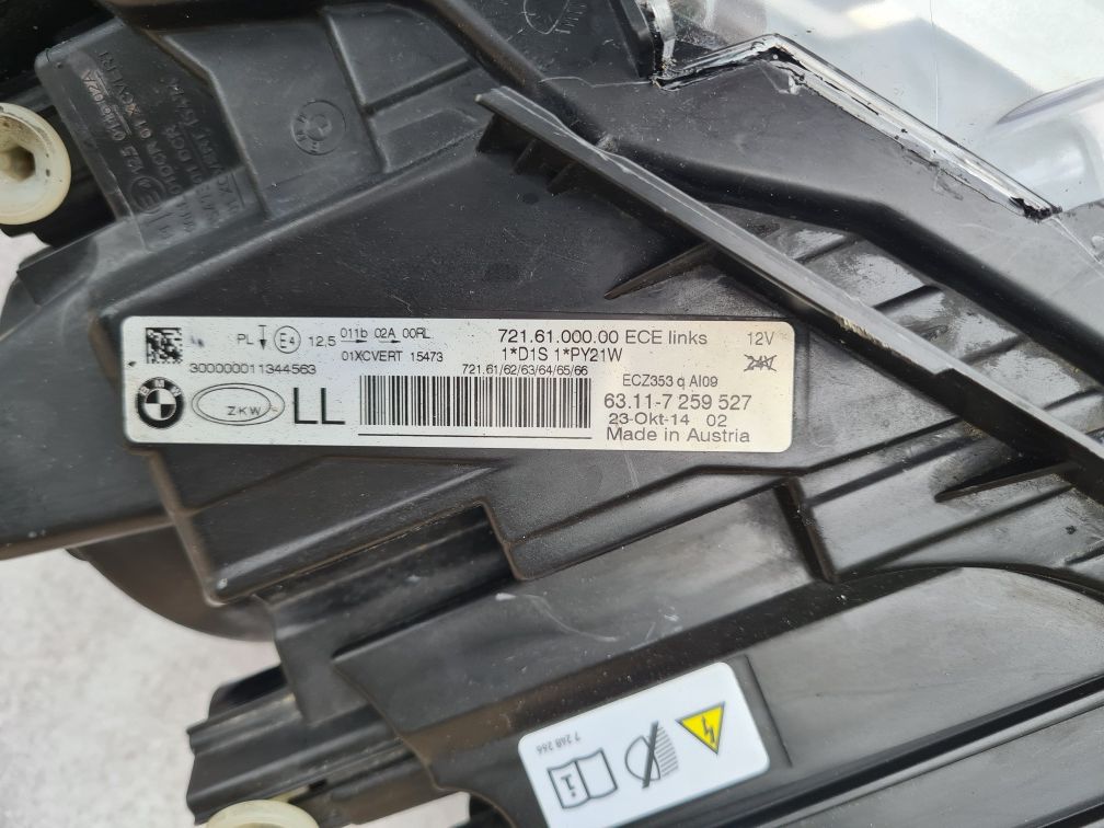 Lampa Bi xenon skrętny dynamic BMW f30