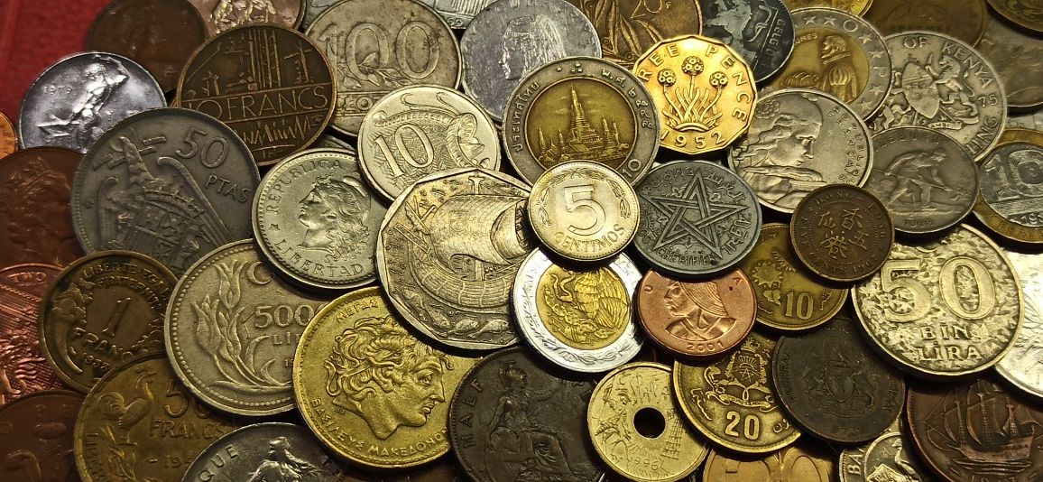 Набор монет зі всього світу, 170шт