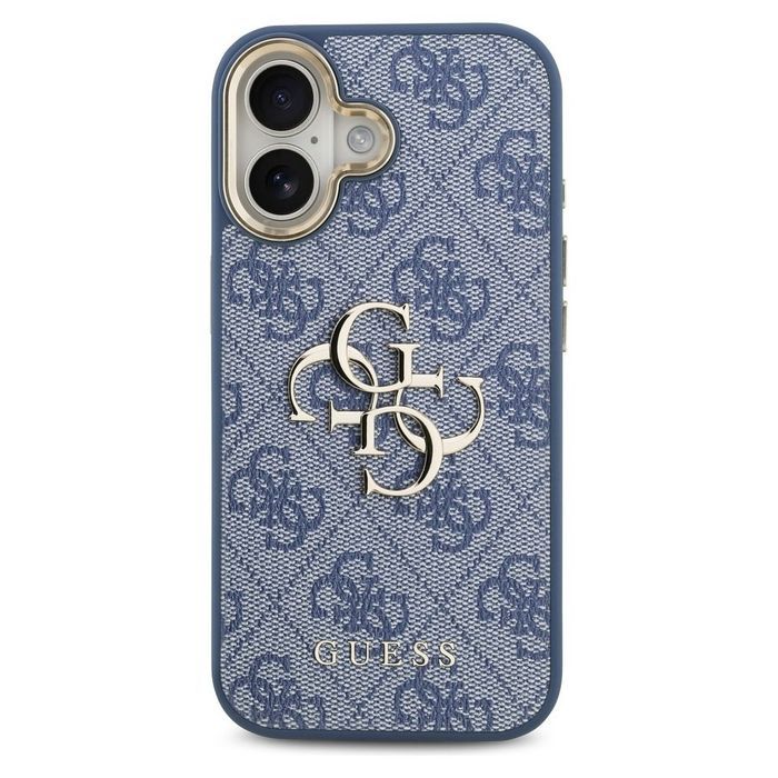 GUESS futerał do iPhone 17 GUHCP17S4GMGCBL złoto-niebieski PU z