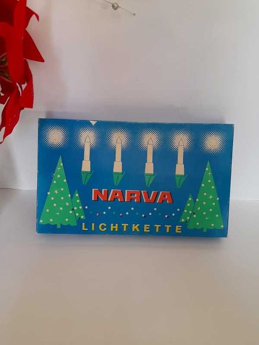 Stare lampki na choinkę Narva Lichtkette #vintage #lampkigdr