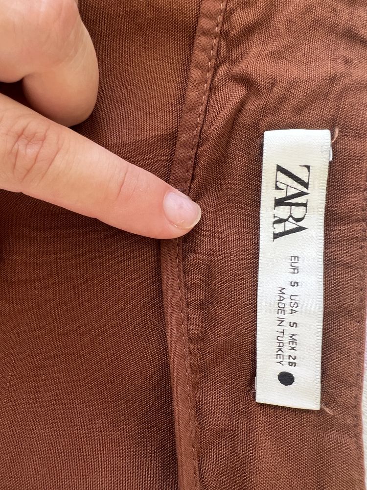 Спідниця з льоном Zara