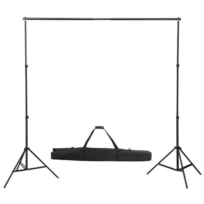 Vidaxl Fotograficzny Zestaw Studyjny Z Lampami I Tłem