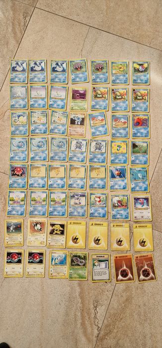Talia kart pokemon 1999 rok 2000 rok 49 szt karty woda energia Wizards