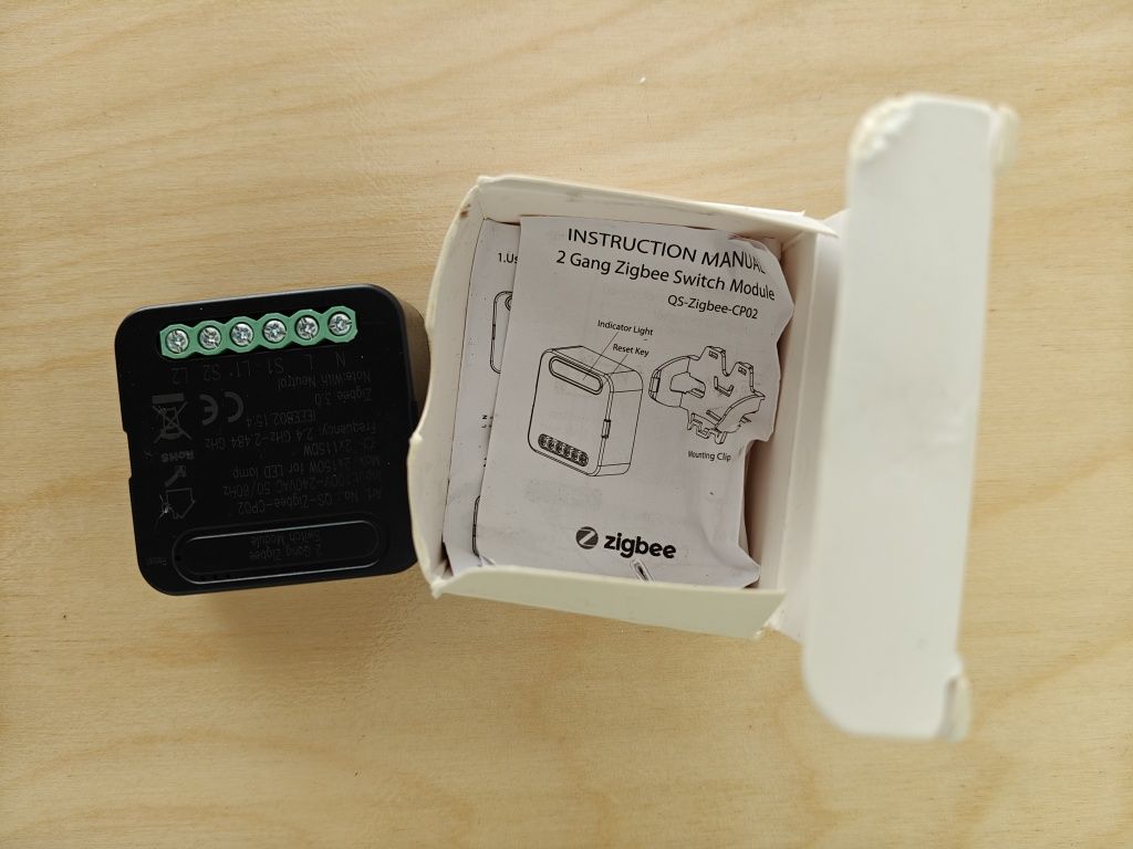 Módulo 2 interruptores ZigBee