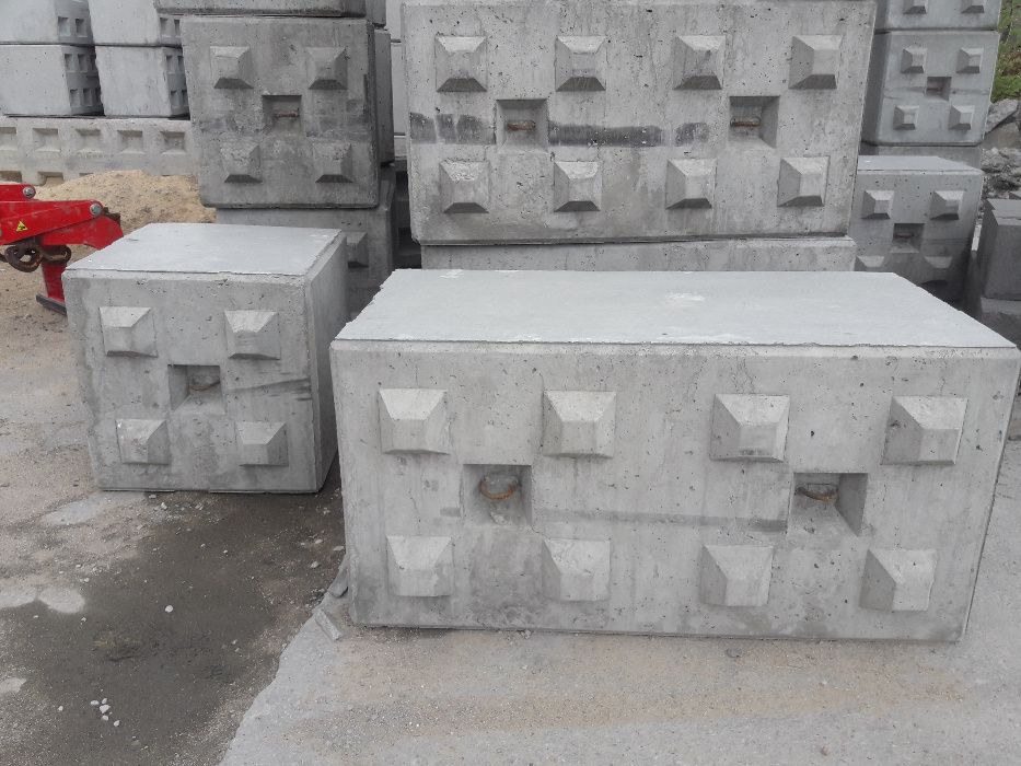 BLOK BETONOWY 180cm, 120cm, 60cm, Mur Oporowy, KLOCEK Oporowy, Zasieki