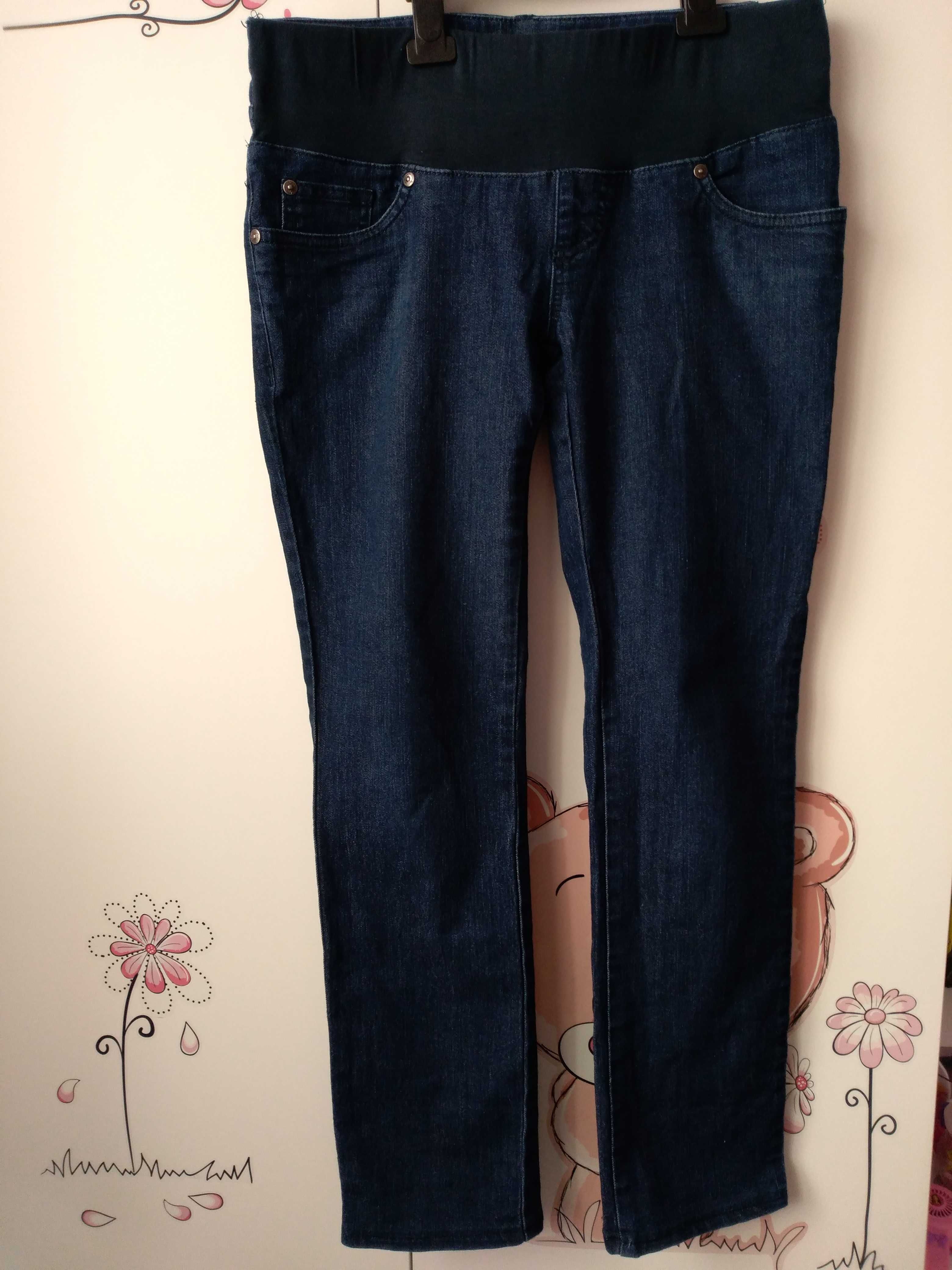 Spodnie ciążowe jeansy z niskim pasem 36 S
