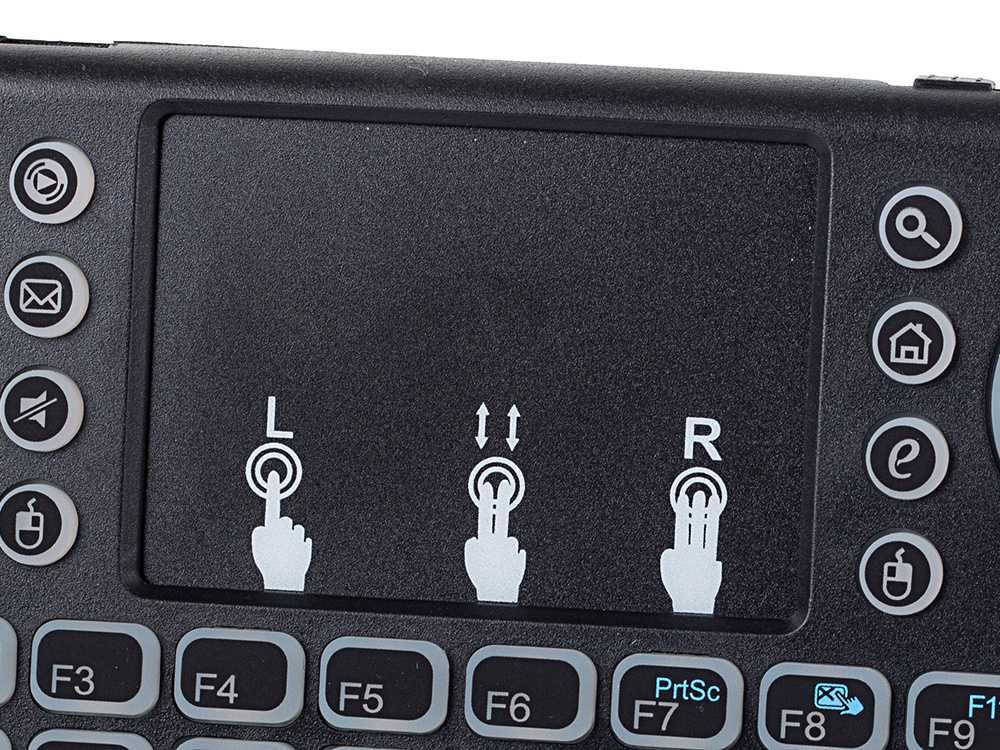 Klawiatura bezprzewodowa MINI podświetlana TV LED