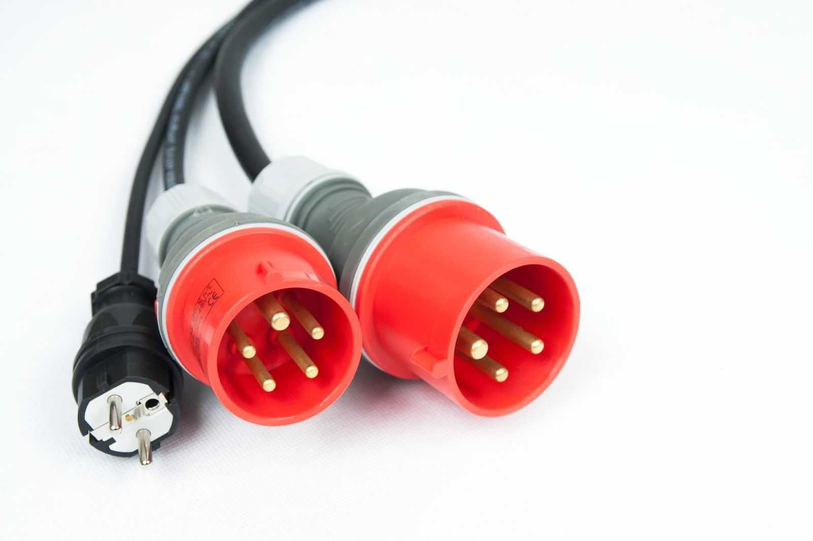 Polski kabel do ładowania aut elektrycznych 3 fazy 5M 32A  CHARGING EV