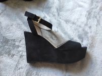 Czarne buty na platformie rozmiar 38, wkładka 23,5 cm PULL&BEAR