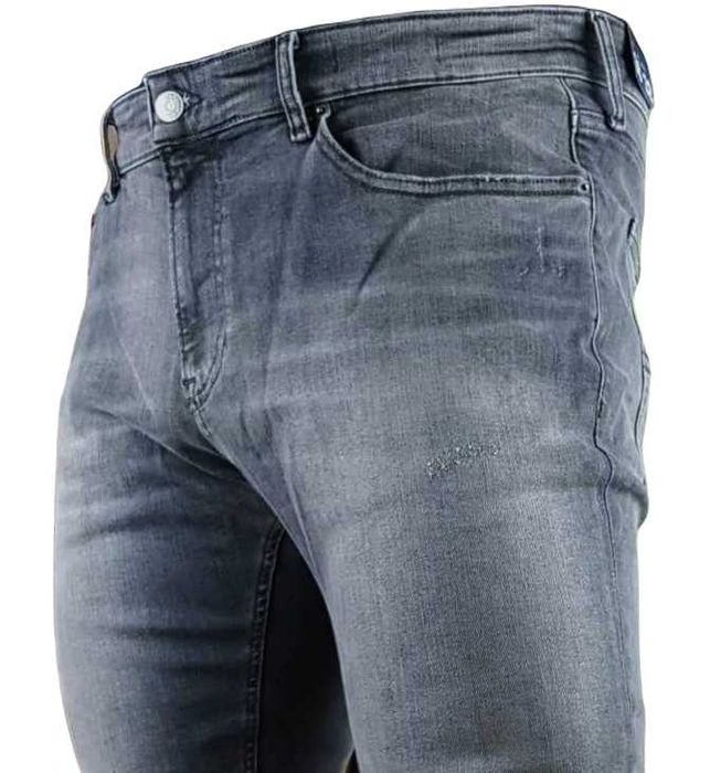 Męskie jeansy Tommy Jeans Scanton -Slim szare Hilfiger nowe - W38/L32