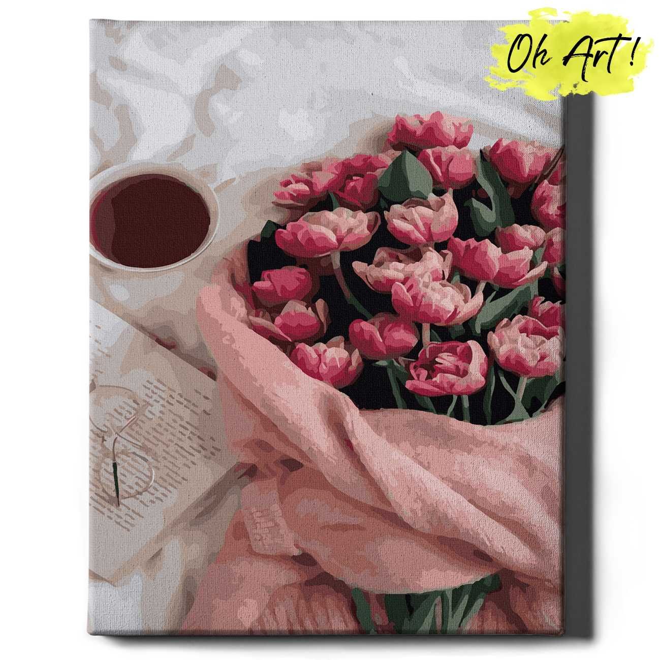 Malowanie po numerach, 40x50 cm - Bukiet tulipanów / Oh-Art
