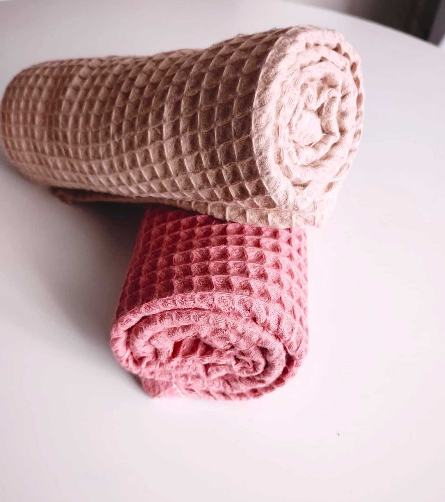 Szybkoschnący bardzo chłonny ręcznik wafel 50x70 2 szt.
