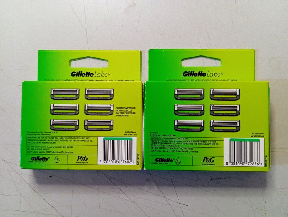 Gillette Labs ostrza wkłady wymienne 12 szt. 100% Orginał