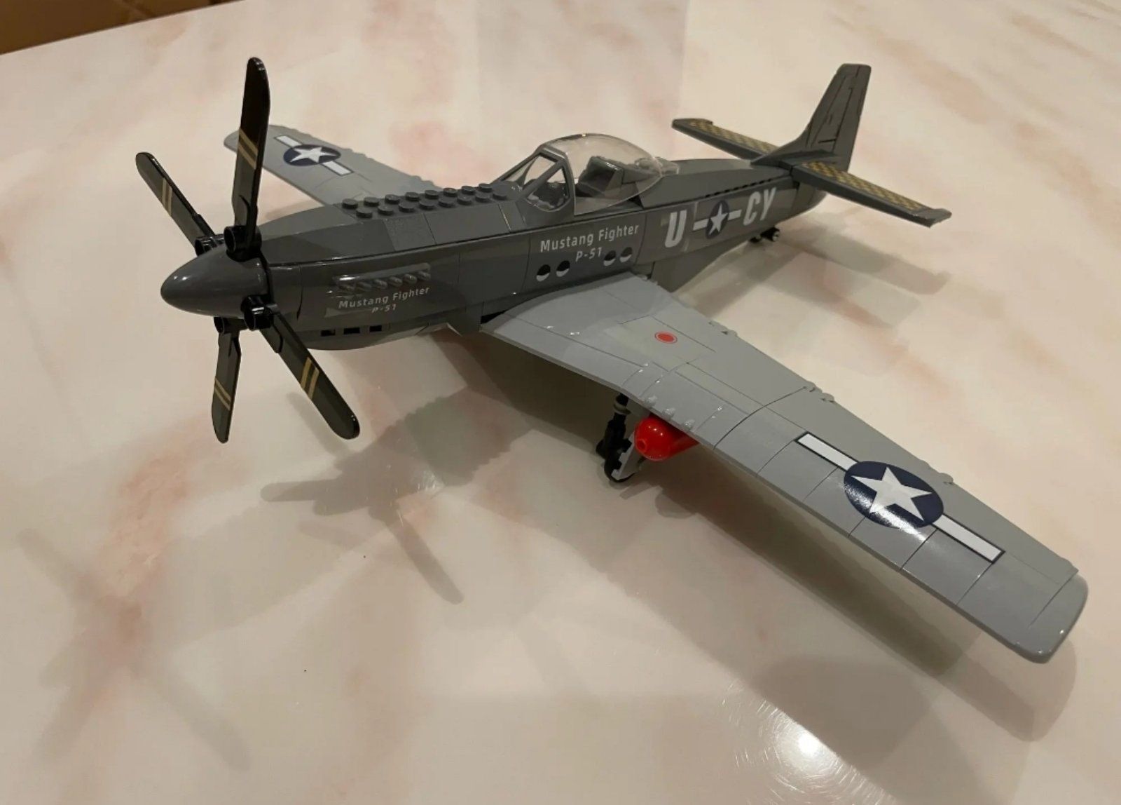 Конструктор самолет Mustang 2  боевой военный истребитель 258шт LEGO