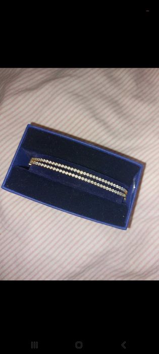 Pulseira swarovski rose gold