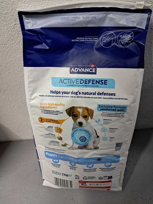 Ração para cachorros Advance Mini Puppy Frango 7 kg
