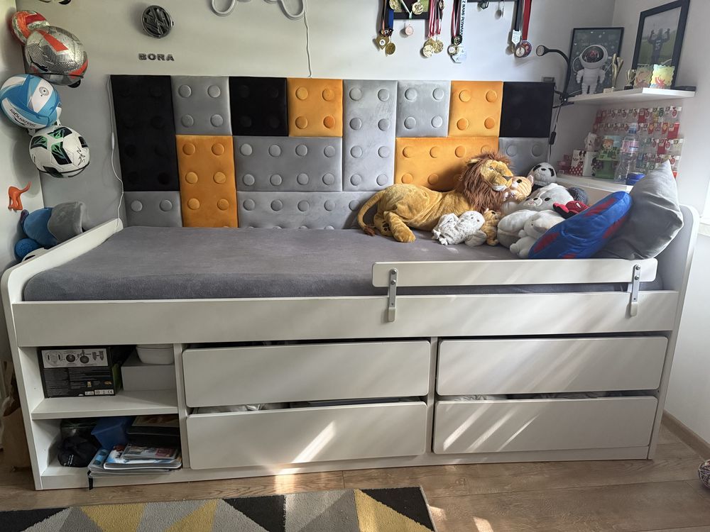 Slakt łóżko Ikea 200 x 90 szuflady