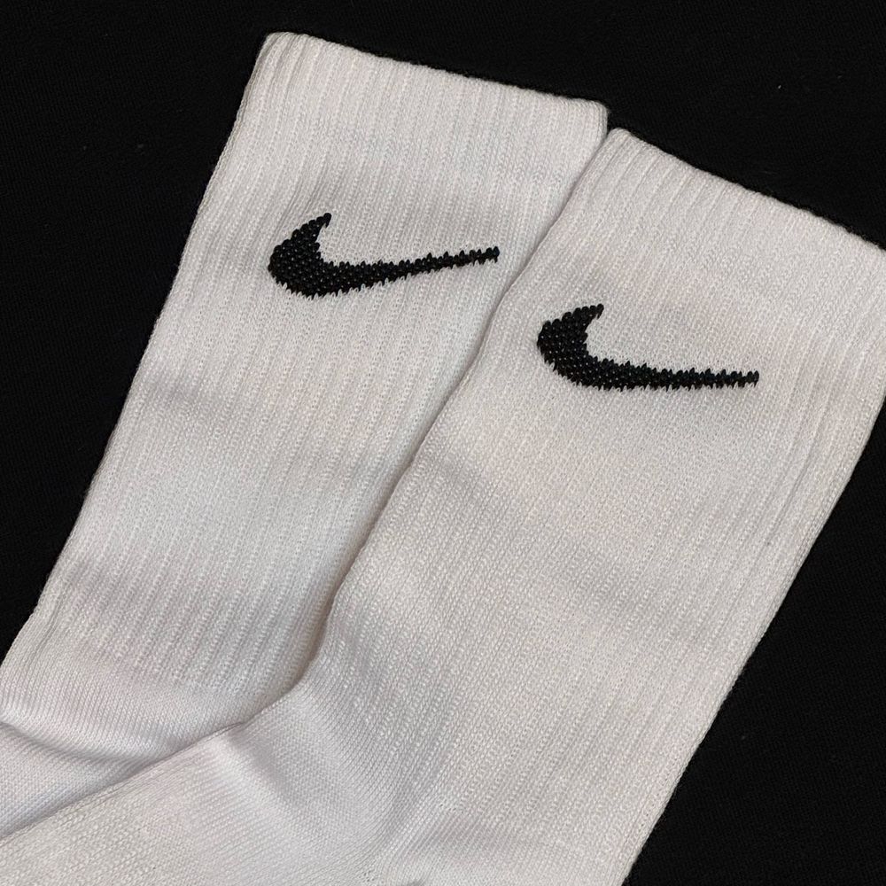 Skarpety Nike Dri-Fit 5 Par r.34-38 Dtugie Sportowe Biate Skarpetki