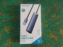 USB хаб Vention  TGF 3x USB 3.0 5 Гб/с+RJ45 1 Гб/с+Type-C 5 в 1 USB-A