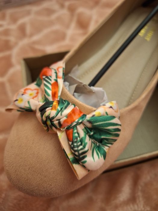 Текстильні жіночі балетки 40 розміру, 26 довжина устілки.