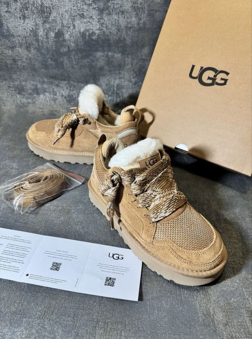 Кросівки UGG угі ловмел Lowmel зима унісекс бежеві