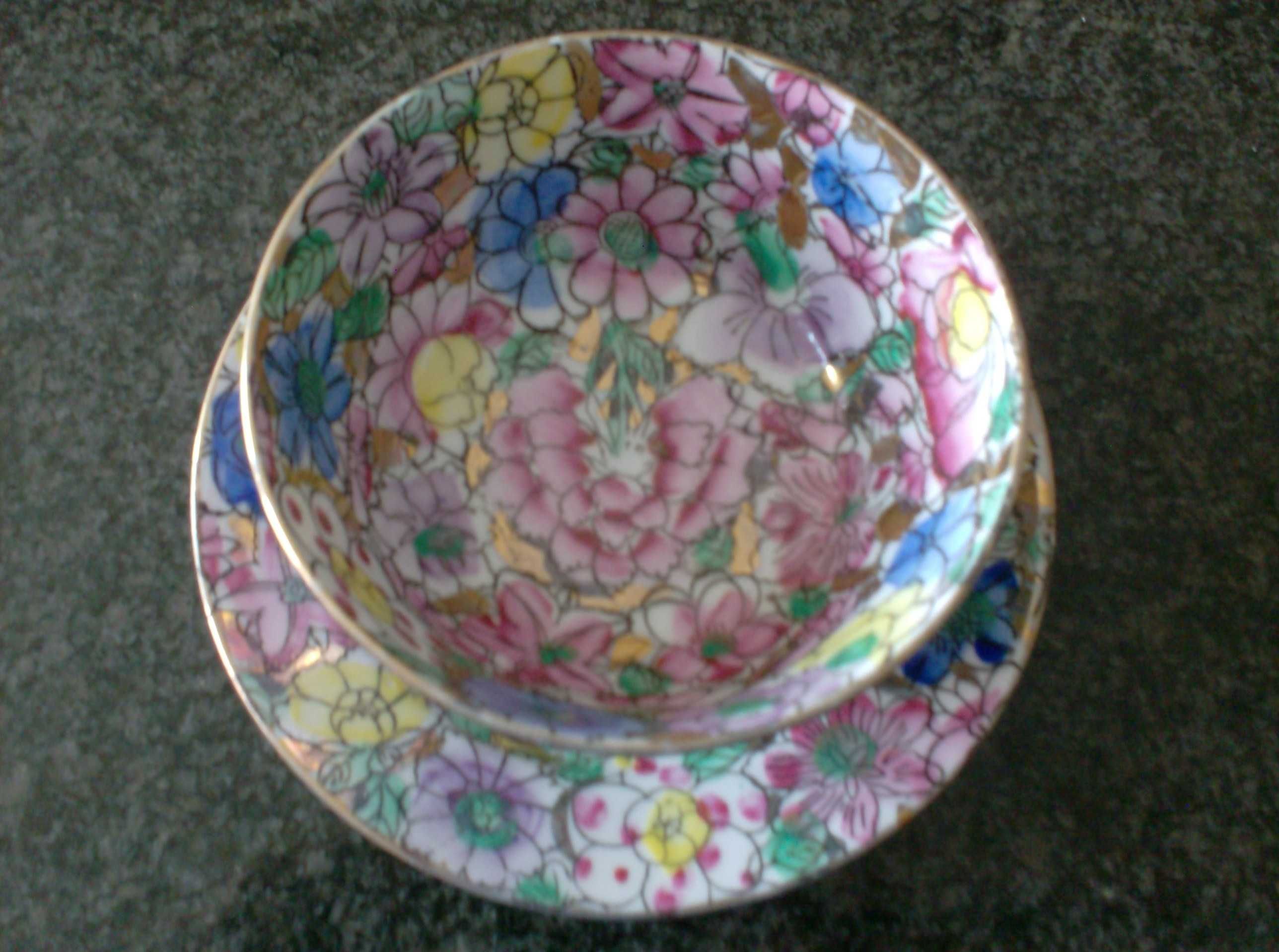 Porcelana Rivitex Brasões, pintura chinesa, anos 60