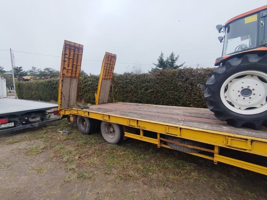 Goldhoffer przyczepa niskopodwoziowa 4 osi laweta Tu4 uciąg do koparek