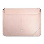 Pokrowiec Guess Saffiano Triangle Logo na laptopa 16'' - różowy