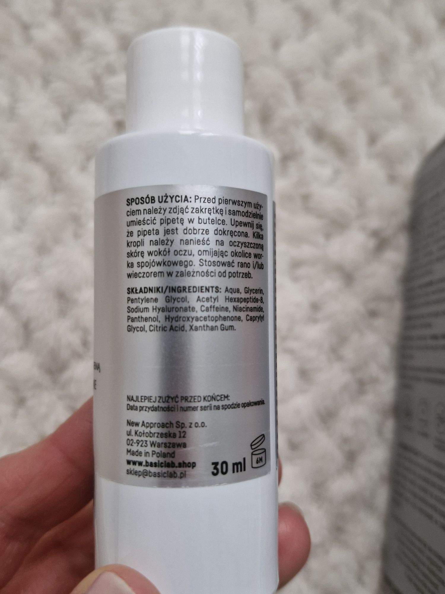 Basiclab serum peptydowe pod oczy 30ml